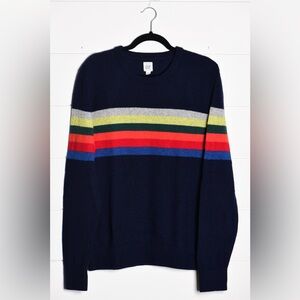 GAP Iconic Crazy Stripes Merino Wool Pull Over Vintage Unisex Retro Sweater